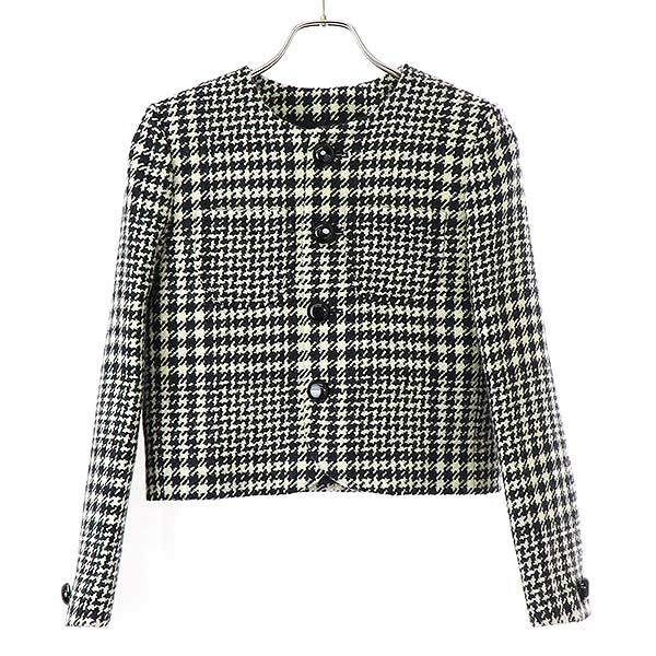 Celine 24aw Verneuil Jacket Wool Tweed Verneuil Jacket 2v44x391z.97ir Black