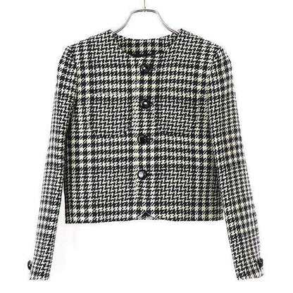 Celine 24aw Verneuil Jacket Wool Tweed Verneuil Jacket 2v44x391z.97ir Black