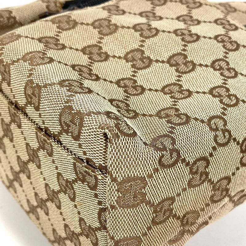 Gucci Handbag GG Logo 002-1080 GG Canvas/leather Beige