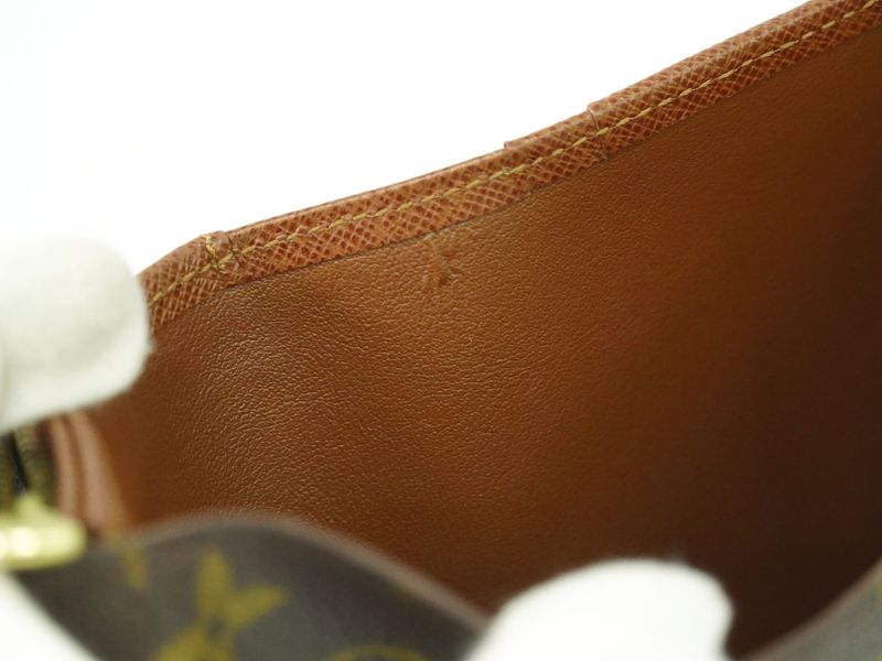 Authentic Louis Vuitton LV Porte Monet Vier Trésor Monogram Fold Wallet Brown