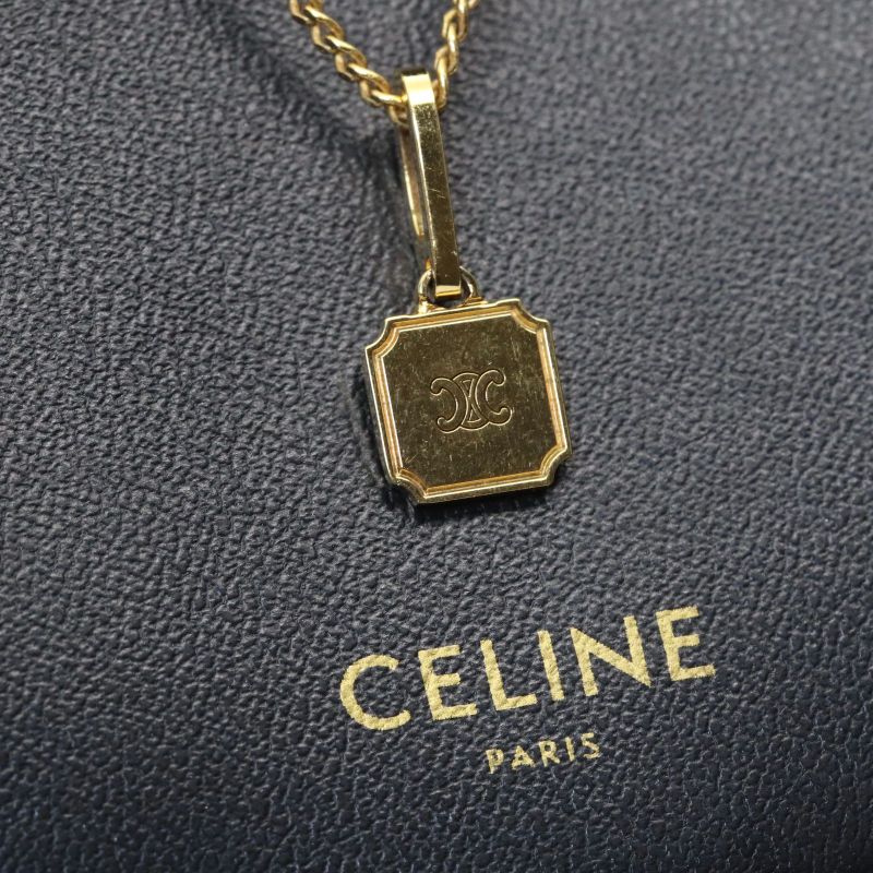 Celine Separable Triomphe Plate Necklace Box 24-1406