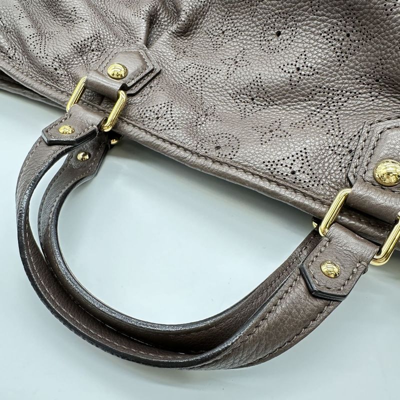 Louis Vuitton M93175 Handbag Tote Bag Mahina Stella PM Brown Monogram With Key