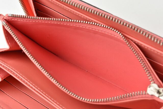 Louis Vuitton Preowned Wallet Louis Vuitton Round Zipper Vernis Rose Rich M93202