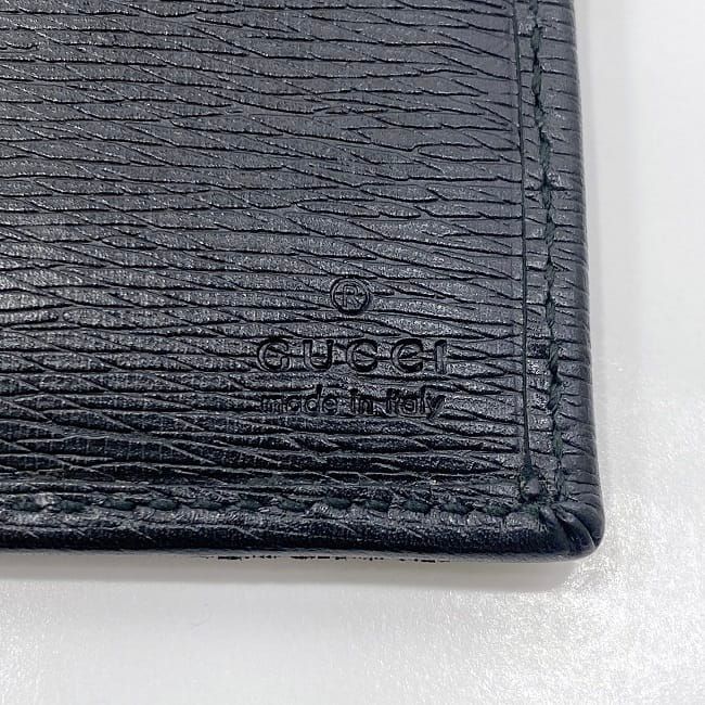 Gucci Bifold Wallet Black Horsebit 295609 Billfold Excellent Condition