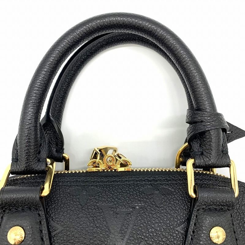 Louis Vuitton Alma BB M44829 Handbag Mini Bag Monogram Empreinte Black Women's