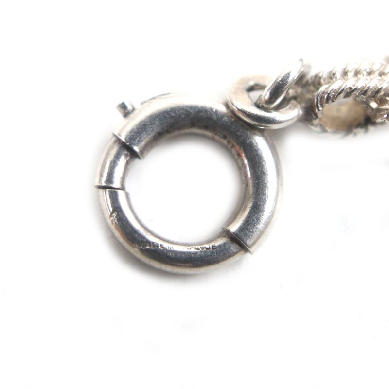 Hermes Vintage Audienne Long Chain Necklace Silver 82cm (32.28in)