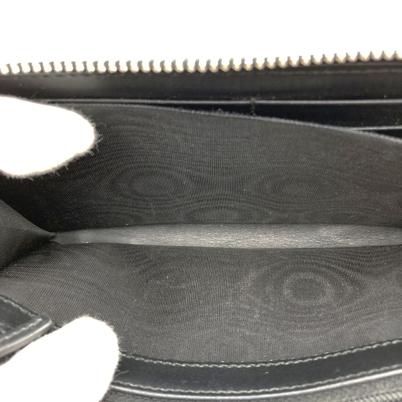 Gucci 408831 Long Wallet Guccissima New Web Black Sherry Line Women Men
