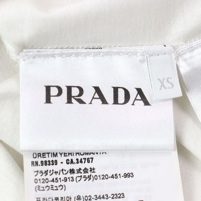 Prada 24SS Ujn884 Cotton 100% Logo Embroidery Crew Neck Short Sleeve T-shirt