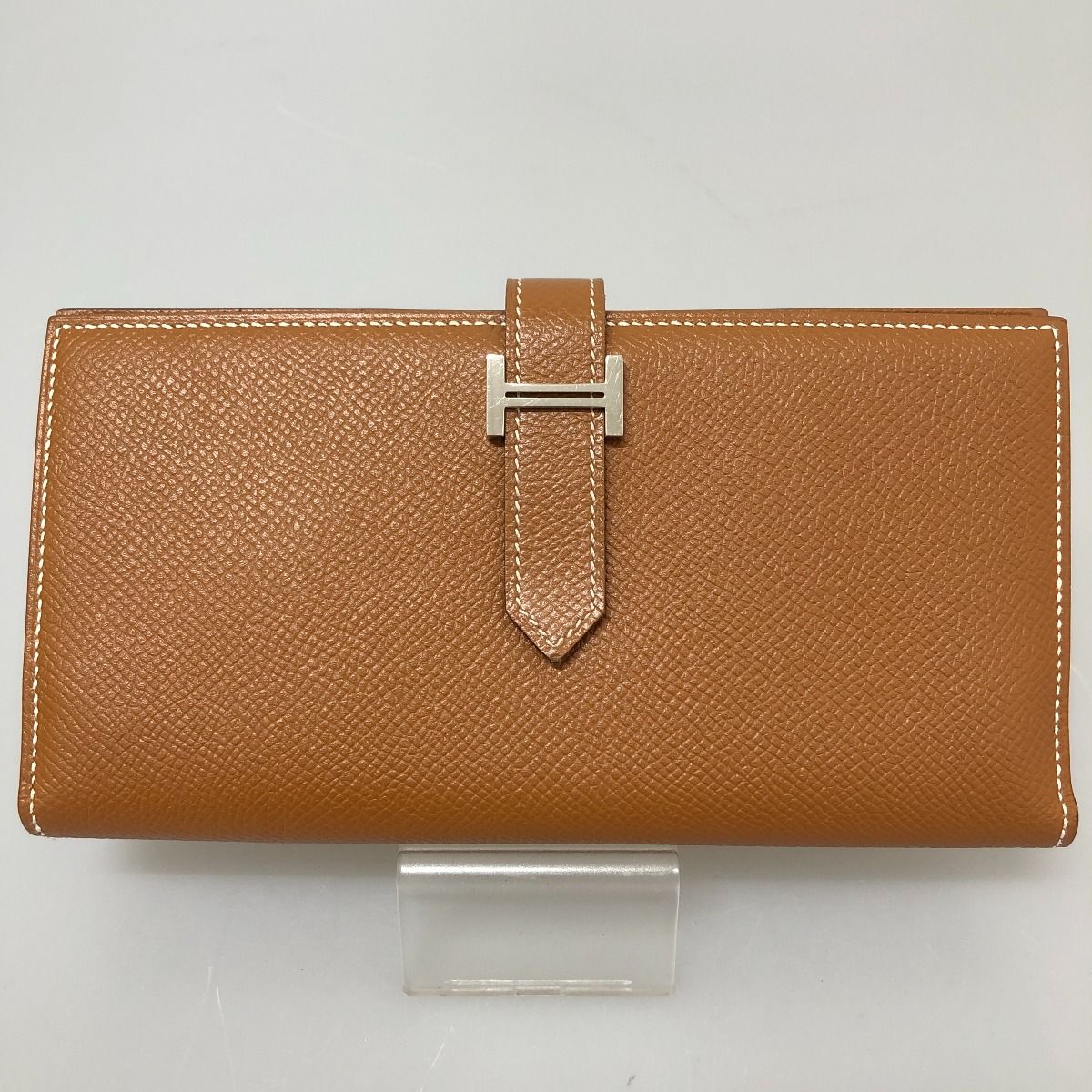 Hermes Long Wallet Bearn Souffle Brown