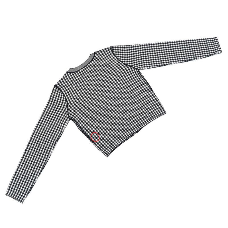 Dior Ensemble Knit Plaid Bi-40 BK WH 344w01am135 Women's Apparel