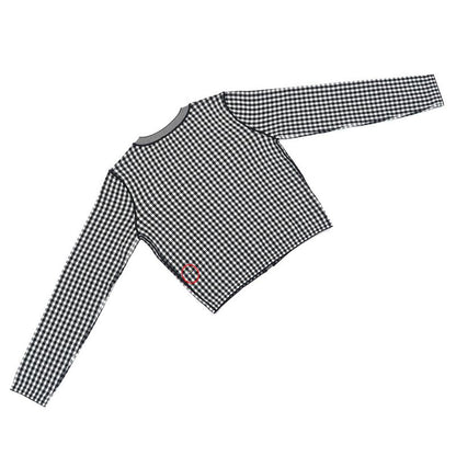 Dior Ensemble Knit Plaid Bi-40 BK WH 344w01am135 Women's Apparel