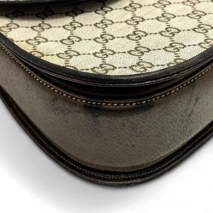 Gucci GG Bamboo 1947 Vintage Sherry Bag Purse Tan Brown Leather Handle