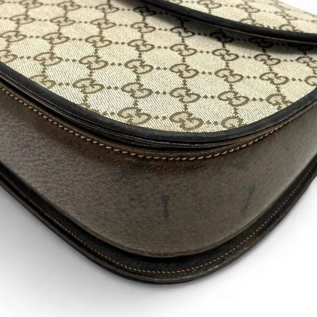 Gucci GG Bamboo 1947 Vintage Sherry Bag Purse Tan Brown Leather Handle