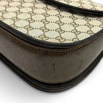 Gucci GG Bamboo 1947 Vintage Sherry Bag Purse Tan Brown Leather Handle