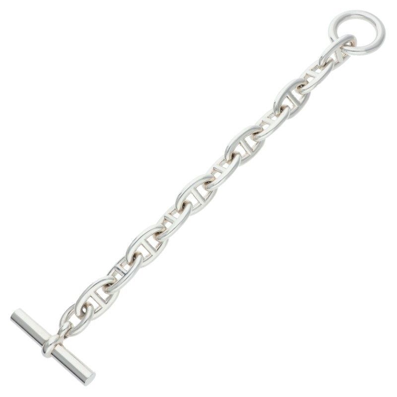 Hermes Chaine D'ancre TGM Chaine D'ancre TGM Silver Bracelet Men's 11link