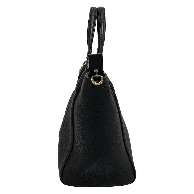 Gucci Handbag Soho 369176 Black Leather