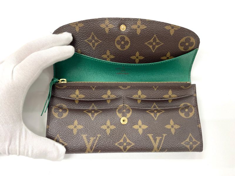 Louis Vuitton Monogram Portefeuille Emilie Zipper Long Wallet M60137 Brown And