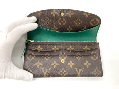 Louis Vuitton Monogram Portefeuille Emilie Zipper Long Wallet M60137 Brown And