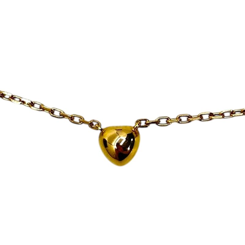 Cartier 750 Diamants Légers Diamond Heart Necklace 18k Pink Gold Diamants