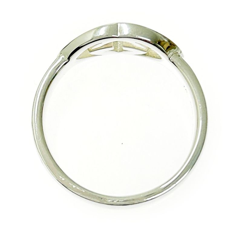 Gucci Silver Interlocking G Ring 5.2g 925 Engraved 368333 Ring