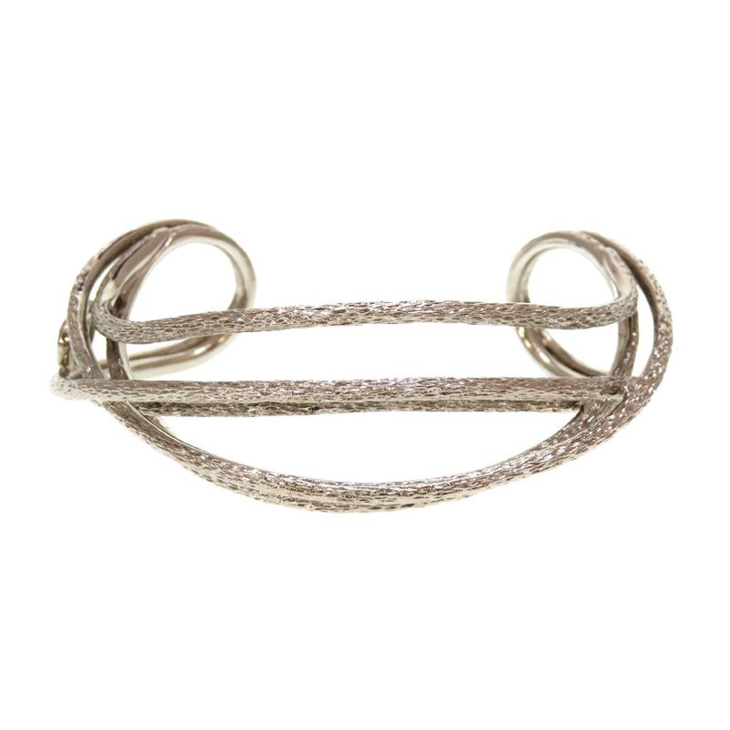 Christian Dior CD Logo Metal Silver Bracelet Bangle 0029 Christian Dior