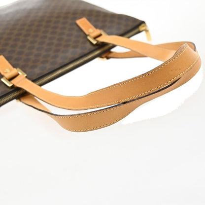 Celine Shoulder Tote Bag PVC Leather Brown 69ka948