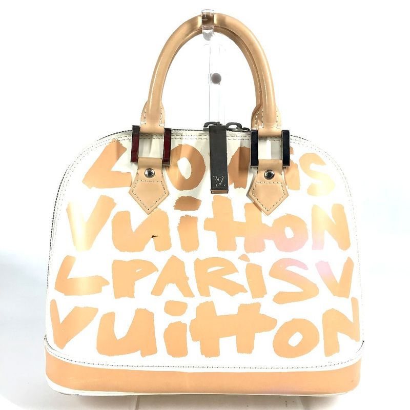 Louis Vuitton Handbag Alma MM M92180 Leather Beige