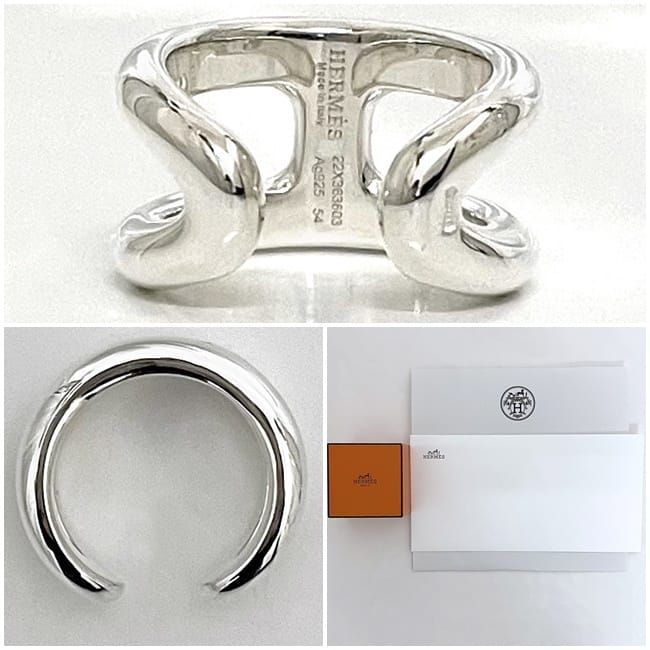 Hermes Ring Ozmoz PM F22864 Silver Ring JP14