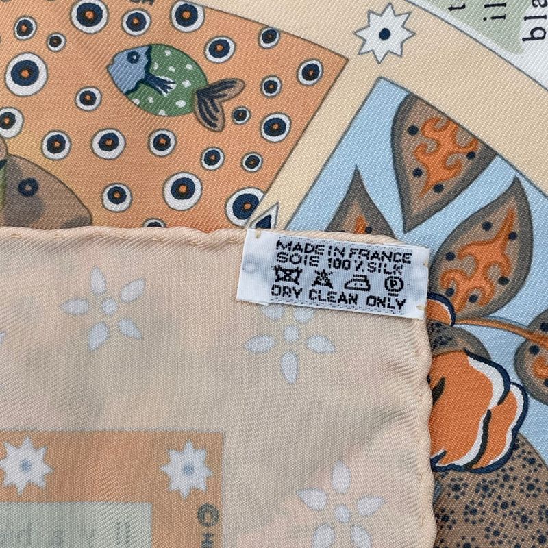 Hermes Le Cameleon Peintre Scarf Silk Multicolor