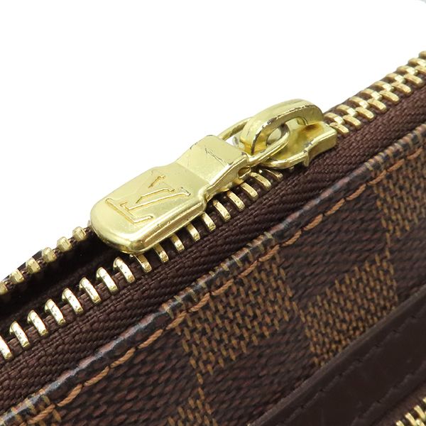 Louis Vuitton Shoulder Bag Pochette Bosfort Damier Canvas Damier Ebene Gold