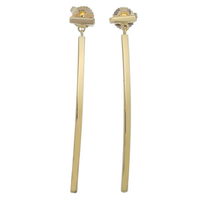 Tiffany & Co T-wire Bar Earrings 18K Yellow Gold 750 Yellow Gold Earring