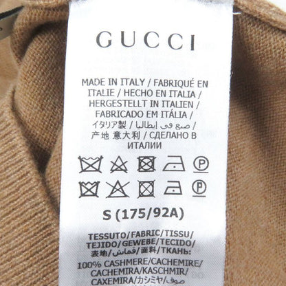 Gucci 20AW 599866 100% Cashmere GG Logo Embroidery Long Sleeves Knit Cardigan