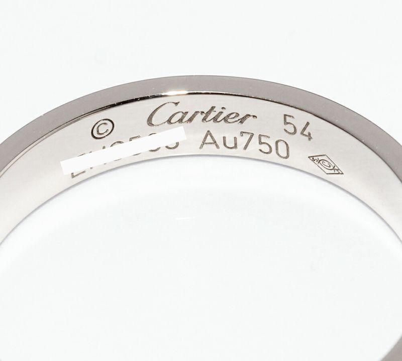 Cartier Ring 18K White Gold Love Ring Small Model Mini Love Ring Love Wedding