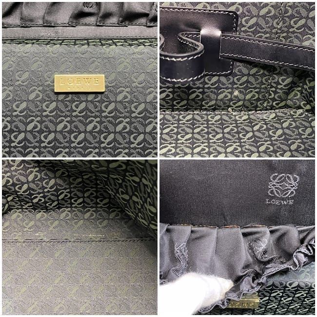 Loewe 2-Way Shoulder Bag Black Green