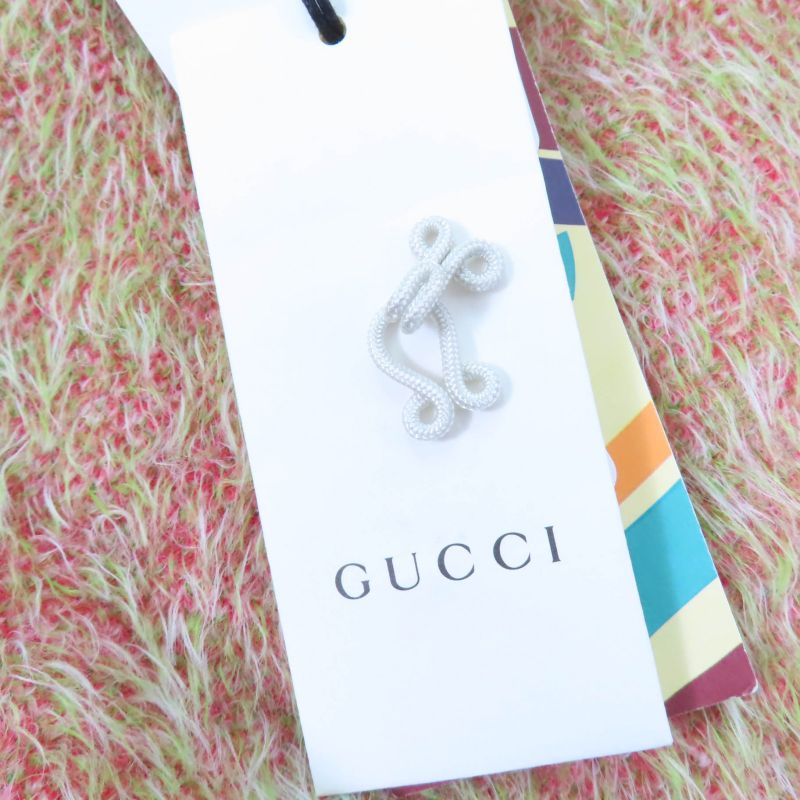 Gucci×adidas 717694 Oversized Trefoil Belted Coat Cardigan Green S Made In