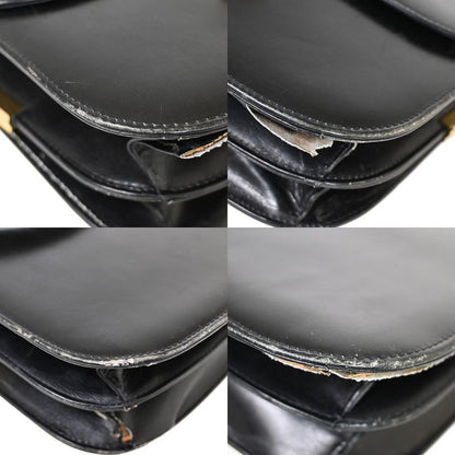 Celine Carriage Shoulder Bag Leather Black 67fa291