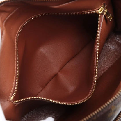 Louis Vuitton Monogram M45244 Leather Shoulder Bag Crossbody Brown Tote Women's