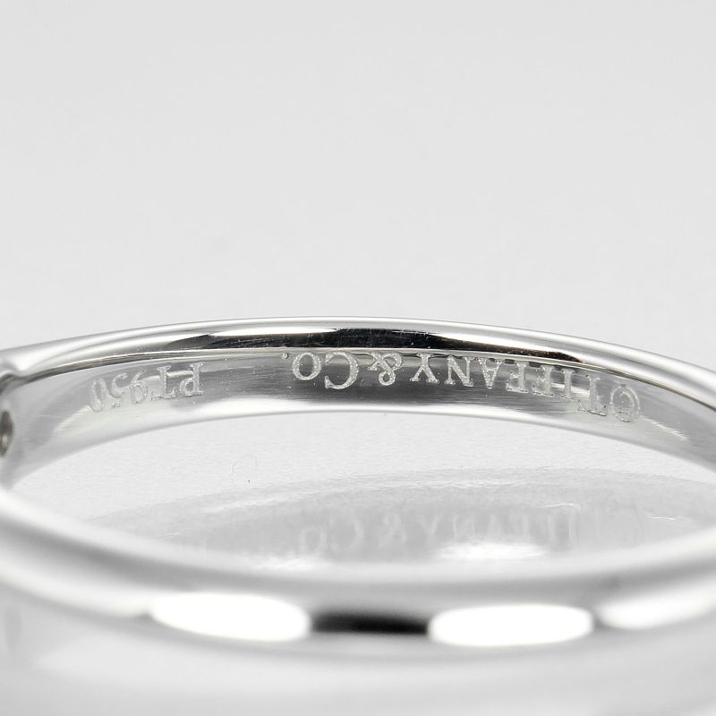 Tiffany & Co Solitaire 0.23ct Pt950platinum × Diamond #11 Ladies 4.32g Ring
