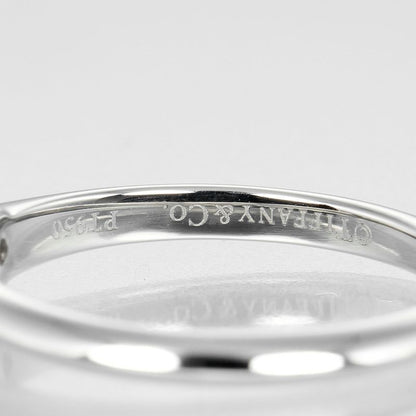 Tiffany & Co Solitaire 0.23ct Pt950platinum × Diamond #11 Ladies 4.32g Ring