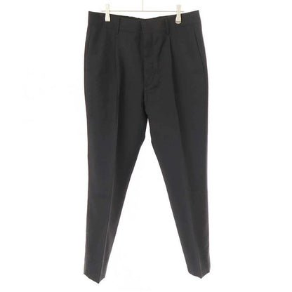 Prada 23ss Wool Mohair Slack Pants Up0214 Black 48