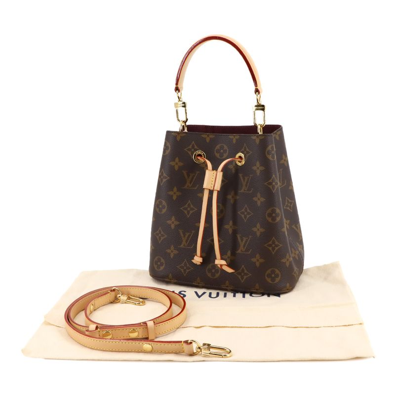 Louis Vuitton Monogram Neo-noe BB 2way Hand Shoulder Bag Brown M46581 RFID