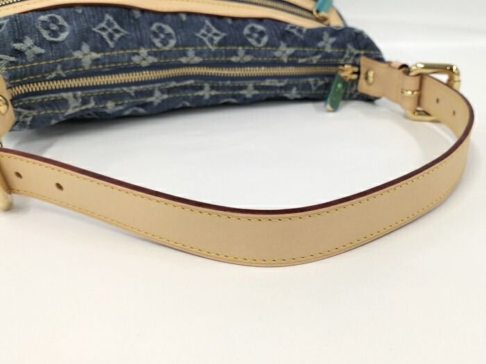 Louis Vuitton Baggy PM Handbag Monogram Denim Blue M95049