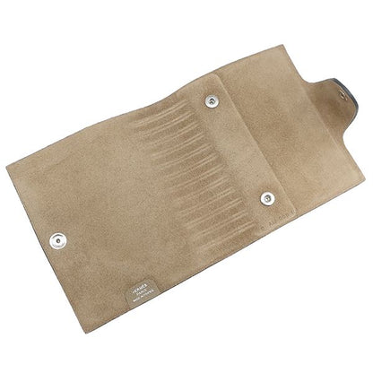 Hermes Notebook Cabas - Ulysse Mini Taurillon Clemence Beige Silver Hardware