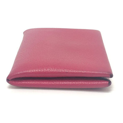 Hermes Coin Case Calvi Evercolor Rose Pink