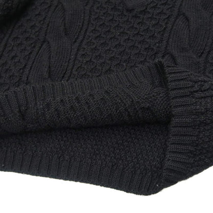 Gucci Detachable Sleeve Cable Knit S BK 680968 Wool 2WAY Women's