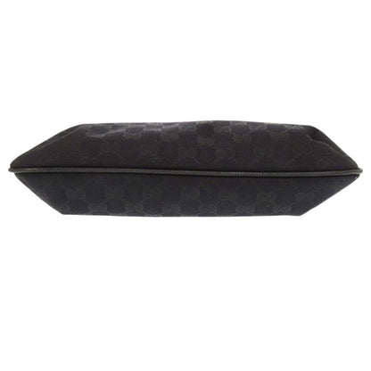 Gucci Sherry Line 189749 GG Canvas Leather Black Shoulder Bag Black 1412 Gucci