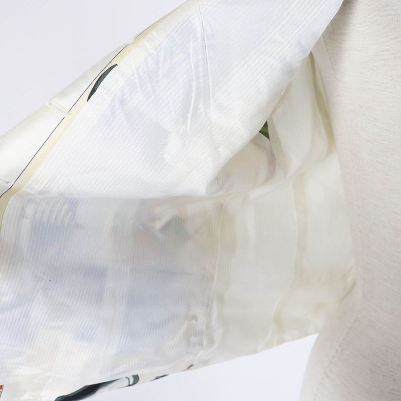 Hermes Vintage Margiela Period Silk Acetate All-over Print Vest Multi 40 Made