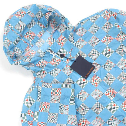 Louis Vuitton 21SS Hkb85w Distorted Damier LV Logo Zipper With Drawcord