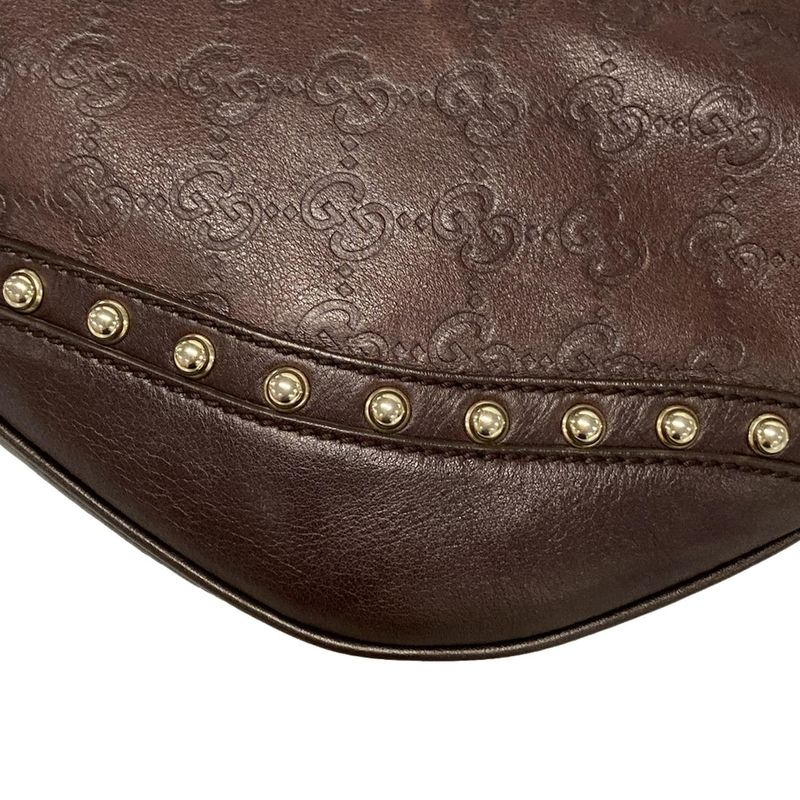 Gucci Shoulder Bag Striped Horsebit Sherry 153691 Dark Brown Green And Red