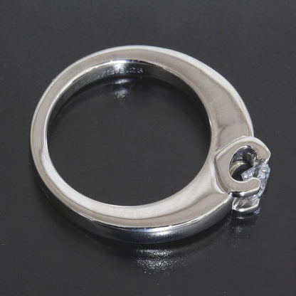 Cartier C De Solitaire Ring Diamond 0.23 CT No 7 Pt950 Hakoho GIA E1533